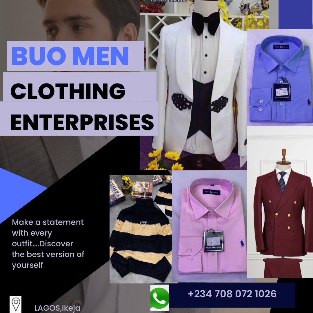 Buo men clothing enterprise  logo